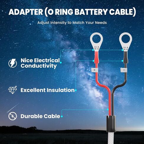 Battery Converter Adapter for Starlink Mini, 12-36V Input 36V/1.67A Output Battery Step Up Converter, Const Voltage/Current Output, Positive/Negative Interface for Truck, RV, Boat & Camping in Kuwait