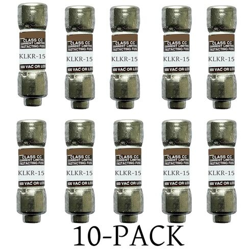 10 عبوات جديدة من صمامات KLKR-15 KLKR-15A KLKR15 600Vac سريعة المفعول، KLKR-15A صمامات خرطوشة رفض الفئة CC الحالية in Kuwait