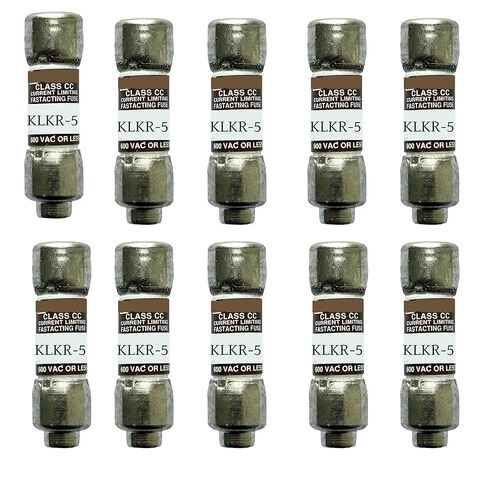 10 عبوات جديدة من صمامات KLKR-5 KLKR-5A KLKR005 600Vac سريعة المفعول، KLKR-5A صمامات خرطوشة رفض الفئة CC الحالية in Kuwait