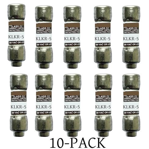 10 عبوات جديدة من صمامات KLKR-5 KLKR-5A KLKR005 600Vac سريعة المفعول، KLKR-5A صمامات خرطوشة رفض الفئة CC الحالية in Kuwait