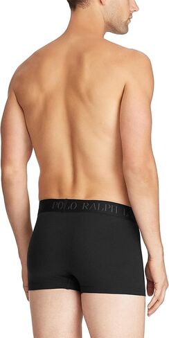 Ralph Lauren Men's 4D Flex Cooling Cotton Cotton Trunks & Boxer Biseds 3 حزم ، Rugby Royal/Red ، Red/Polo Black ، Polo Black/Red ، Small in Kuwait