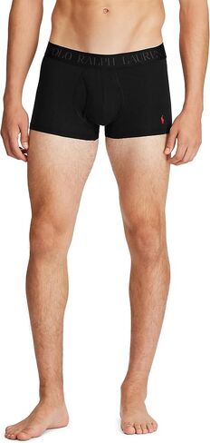 Ralph Lauren Men's 4D Flex Cooling Cotton Cotton Trunks & Boxer Biseds 3 حزم ، Rugby Royal/Red ، Red/Polo Black ، Polo Black/Red ، Small in Kuwait