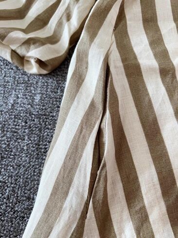 CHARTOU Women Summer Striped Beach Vacation Mini Dress 3/4 Sleeve Boho Chic Outfits Tunic Shift Dress in Saudi Arabia
