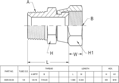 (2-PACK) 6505-04-04 Hydraulic Hose Adapter Fitting 1/4" Male (1/4"-18NPTF) × 1/4" Female JIC 37° Swivel (7/16"-20UNF) Straight Pipe Joints Connector Carbon Steel in Saudi Arabia