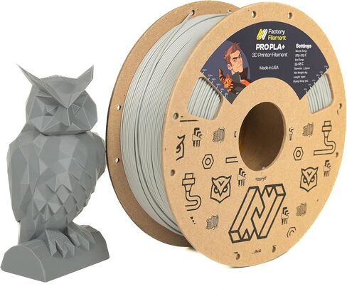 Made in USA - Professional PLA 3D Printer Filament, 1kg, 200mm x 68mm Spool, +/- 0.02mm Manufacturing Tolerance, Fits Most FDM Printers (Black) in Saudi Arabia