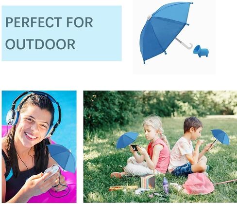 Phone Umbrella, Suction Cup Stand, Anti-Glare Mini Umbrella, Car Bike Navigation Cell Phone Sunshade Holder (Pink) in Saudi Arabia