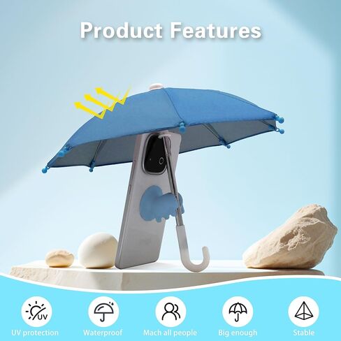 Phone Umbrella, Suction Cup Stand, Anti-Glare Mini Umbrella, Car Bike Navigation Cell Phone Sunshade Holder (Pink) in Saudi Arabia