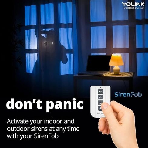 YoLink X3 Version Outdoor Alarm Controller and SirenFob Kit, Ruggedized Battery-Powered Siren/Alarm/Relay Controller, Up to 1/4 Mile Range, 110dB Siren, Alexa, Google, IFTTT, Hub Included in Saudi Arabia