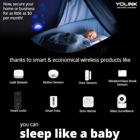 YoLink X3 Version Outdoor Alarm Controller and SirenFob Kit, Ruggedized Battery-Powered Siren/Alarm/Relay Controller, Up to 1/4 Mile Range, 110dB Siren, Alexa, Google, IFTTT, Hub Included in Saudi Arabia