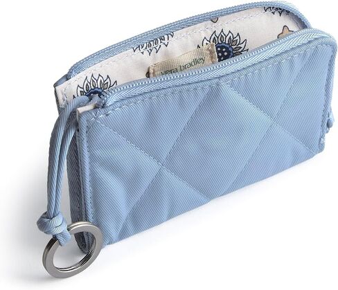 Vera Bradley Performance Twill zip card zip bace ، Larkspur Delphinum in Kuwait