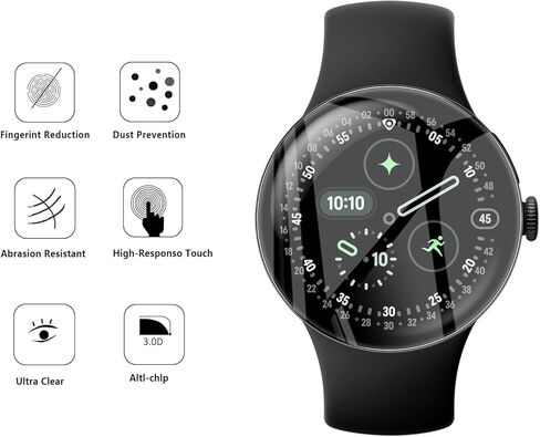 2 Pack Tempered Glass for OnePlus Watch 3 Screen Protector,9H Hardness,Ultra Resistant,Anti-Fingerprints,No Bubbles,HD-Clear,Full Coverage Watch Film for OnePlus Watch 3 in Kuwait