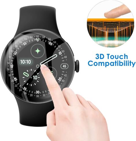 2 Pack Tempered Glass for OnePlus Watch 3 Screen Protector,9H Hardness,Ultra Resistant,Anti-Fingerprints,No Bubbles,HD-Clear,Full Coverage Watch Film for OnePlus Watch 3 in Kuwait