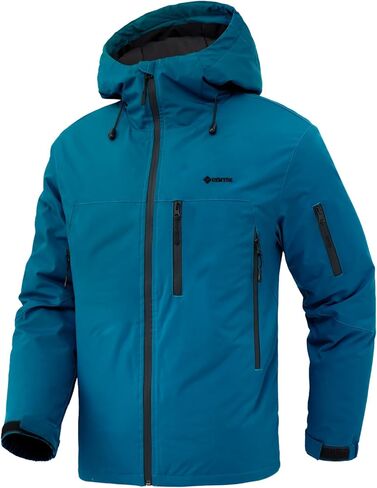 GEMYSE Men's Ski Jacket Warm Winter Snow Coat Waterproof Mountain Windbreaker Jacket for Snowboarding Hiking in Kuwait