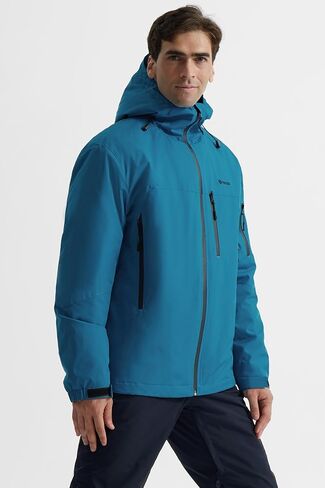 GEMYSE Men's Ski Jacket Warm Winter Snow Coat Waterproof Mountain Windbreaker Jacket for Snowboarding Hiking in Kuwait
