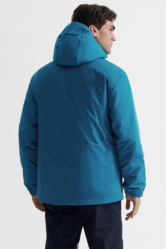 GEMYSE Men's Ski Jacket Warm Winter Snow Coat Waterproof Mountain Windbreaker Jacket for Snowboarding Hiking in Kuwait