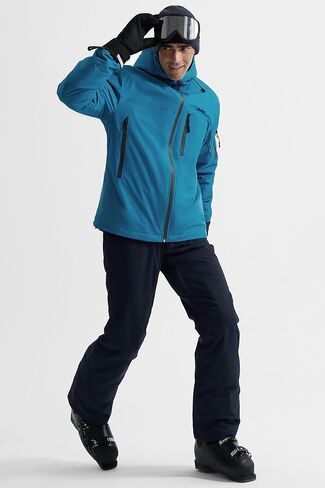 GEMYSE Men's Ski Jacket Warm Winter Snow Coat Waterproof Mountain Windbreaker Jacket for Snowboarding Hiking in Kuwait