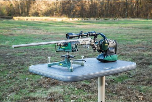 Caldwell Stable Table BR Shooting Bench with 360° Rotation, Leveling Legs, All-Weather Seat for Shooting, Target Practice, Shooting Sports in Kuwait