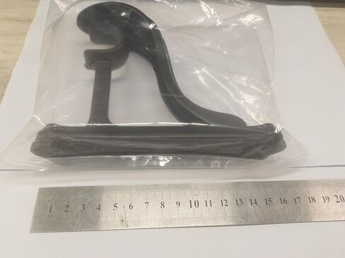 KUMGROT 2 Pack Curtain Rod Brackets Feather Shape Metal Drapery Rod Bracket Heavy Duty Curtain Rod Holders Decorative Rod Hooks Wall-Mounted Single Rod Bracket, for 1 Inch Rod, Black in Kuwait