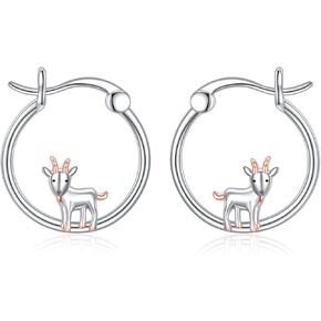 Panda Earrings 925 Sterling Silver Panda Hoop Earrings Panda Jewelry Gift for Women Panda Lovers in Kuwait