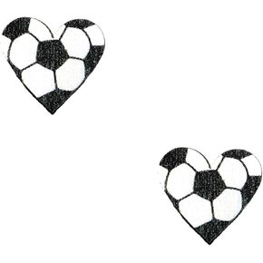 2 Pairs Softball Heart Shape Stud Earrings, Softball Wooden Earrings for Women, Softball Soccer Basketball Sports Stud Earrings for Women, Creative Earrings for Women Men Player Fan Gifts in Kuwait