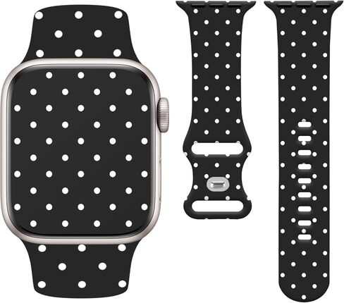 Watbro Bowknot Watch Band متوافق مع Apple Watch 38mm 40mm 41mm 42mm 44mm 45mm 49mm نساء الرجال ، Silicone Silicone Cute Sport Strap Design for Apple Watch Ultra Iwatch Series 10 9 8 7 6 5 4 3 2 SE Band in Kuwait