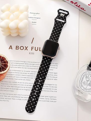 Watbro Bowknot Watch Band متوافق مع Apple Watch 38mm 40mm 41mm 42mm 44mm 45mm 49mm نساء الرجال ، Silicone Silicone Cute Sport Strap Design for Apple Watch Ultra Iwatch Series 10 9 8 7 6 5 4 3 2 SE Band in Kuwait