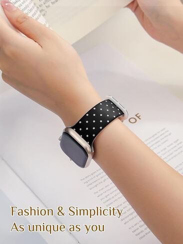 Watbro Bowknot Watch Band متوافق مع Apple Watch 38mm 40mm 41mm 42mm 44mm 45mm 49mm نساء الرجال ، Silicone Silicone Cute Sport Strap Design for Apple Watch Ultra Iwatch Series 10 9 8 7 6 5 4 3 2 SE Band in Kuwait
