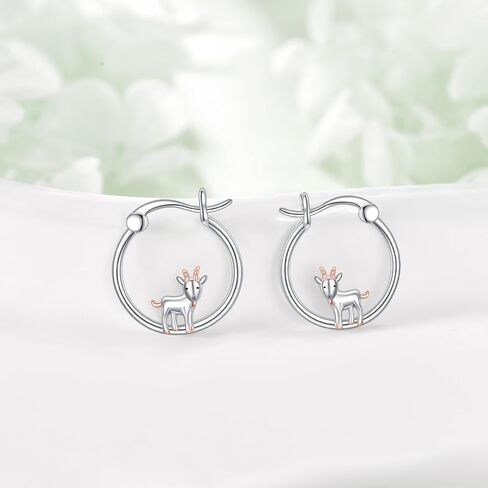 Panda Earrings 925 Sterling Silver Panda Hoop Earrings Panda Jewelry Gift for Women Panda Lovers in Kuwait