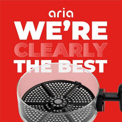 Aria 30 Qt Air Fryer Oven ، مقلاة هواء من الفولاذ المقاوم للصدأ مع سلة ، رفوف شواية ، صينية الفتات والمنحنى ، فرن الحمل الحراري الكبير النظيف ، شاشة تعمل باللمس XL والطبخ المسبق ، الأسود in Kuwait