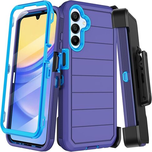 for Samsung Galaxy A13 5G Case with 2X Screen Protector+ 2X Camera Lens Protector,Heavy Duty Shockproof Drop Protection Military Grade Tough Durable Cover for Galaxy A13 (Black) in Kuwait