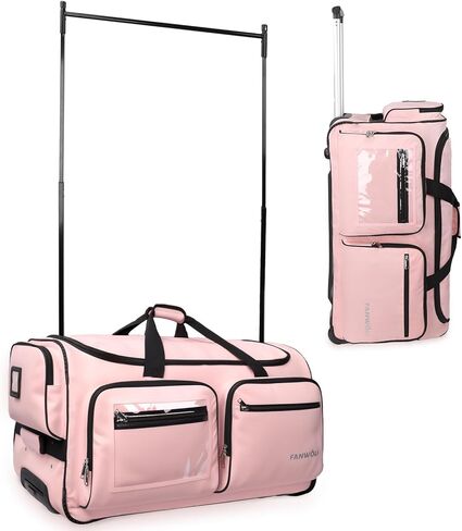 Fanwoli 23" Dance Bag with Garment Rack and Privacy Cover | Ultra-Light Collection | More Lightweight & Wear-Resistant | Ideal Competition Duffle Bag for Dancers Livestreamer Athletes in Kuwait