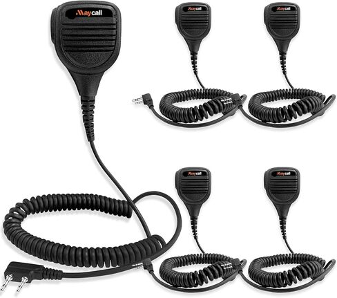 5 Pack Walkie Talkie Earpiece with Mic Two Way Radio Earpiece 2 Pin Microphone Headset for Walkie Talkies Radio Compatible with ‎Retevis Baofeng Arcshell Kenwood Etc in Saudi Arabia