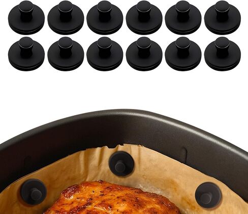 Air Fryer Magnets Silicone Full Enclosed,100% BPA FREE Waterproof Rust-proof & High-Resistant for Air Fryer Paper, Secures Disposable Paper Liner Safely Prevents Burning & Food Covering -8pcs in Kuwait