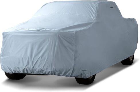 iCarCover Custom Truck Cover for Ford F-250 Regular Cab, 8 ft. Long Bed 1987-1997 Waterproof All Weather Rain Snow UV Sun Protector Full Exterior Indoor Outdoor Truck Cover (Stripe - Black/Gray) in Kuwait