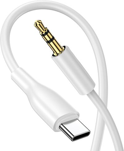 iPhone 16 Aux Cord for Car, [3.3ft] USB-C to 3.5mm Audio Auxiliary Jack Cable C-Type Headphone Car Stereo Cord for iPhone 16e/16 Plus/16 Pro/16 Pro Max/15, Samsung Galaxy S25 Ultra/S24 FE/S23 + in Saudi Arabia