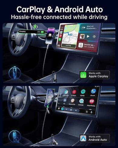 4-in-1 USB C Cable 100W 5FT Fast Charging Flat Nylon Braided for iPhone iPad Charger Cord [480Mbps Data Sync] Multi Charge Cable with L/Type C/USB A Port [SHEZI Series], Grey, L1-100W-5FT-GY in Kuwait