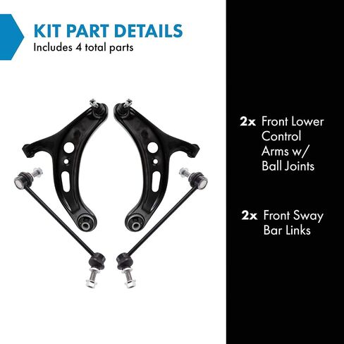 TRQ Front Suspension Kit Compatible with 13-16 Scion FR-S 13-20 Subaru BRZ 17-20 Toyota 86 in Saudi Arabia