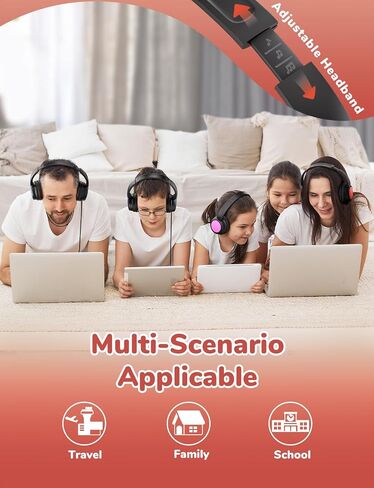 ICLEVER Kids Wired Headphones Bulk 10 عبوات للمدرسة K-12 والمعلمين ، ومقاومة ثني متينة ، وحجم آمن 94DBA ، وصوت ستيريو 3.5 ملم جاك سماعات سلك مع سلك للأطفال فتيات الطالب/الأجهزة اللوحية in Saudi Arabia