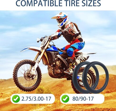 90/100-14" 3.00-14 inch Heavy Rear Inner Tube, 14 Inch Replacement Tire, for 125cc 140cc Pit Pro Trail Foot Dirt Bike [Thickened] (2 Pack) in Kuwait