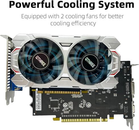 QTHREE Geforce GTX 960 4GB Graphics Card, GDDR5 128-bit, DP, HDMI, DVI, Video Card for PC, Computer GPU, PCI Express x16 in Kuwait