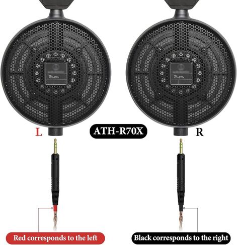Geekria Apollo Copper Upgrade Audio Cable Compatible with ATH ATH-R70X Headphones, 3.5mm to Dual 2.5mm Replacement Headphones Cord for Hi-Resolution Audiophile, HiFi Headset (4.9 ft / 1.5 m) in Kuwait
