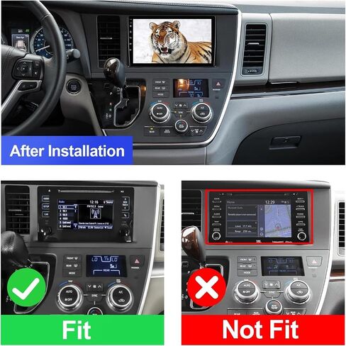 2+32G Android 12 Double Din Car Stereo for Toyota Sienna 2015-2018 with 9 Inch Touchscreen Radio Built-in Wireless Carplay/Android Auto/GPS/Bluetooth/FM/AUX-in/Steering Wheel Controls/Backup Camera in Saudi Arabia