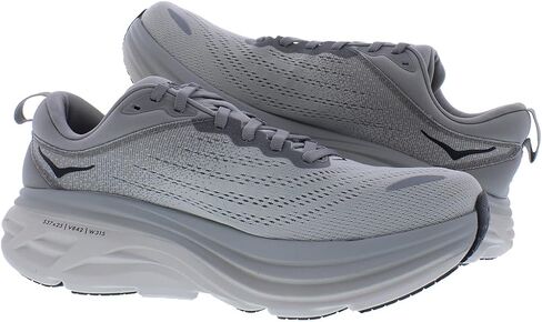 حذاء HOKA Bondi 8 رجالي واسع مقاس 10، اللون: جلد القرش/رذاذ الميناء in Kuwait