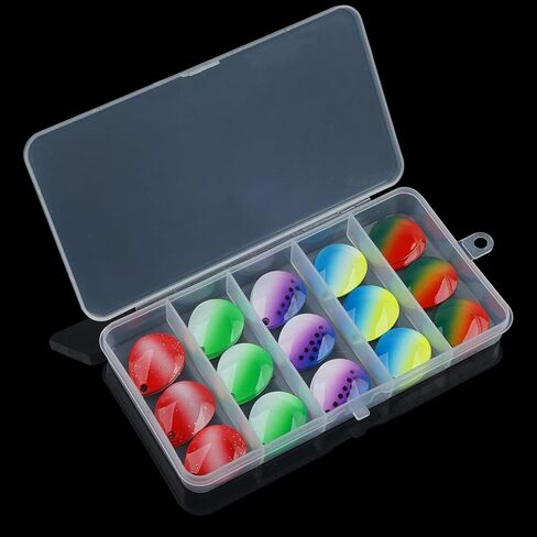 Colorado Spinner Blades Fishing Lure Making Kit,45pcs DIY Spinner Blades Lure Making Supplies Set for Spoons Blades Spinner Baits Walleye Baits Rig Making Trout Salmon Bass Fishing in Saudi Arabia