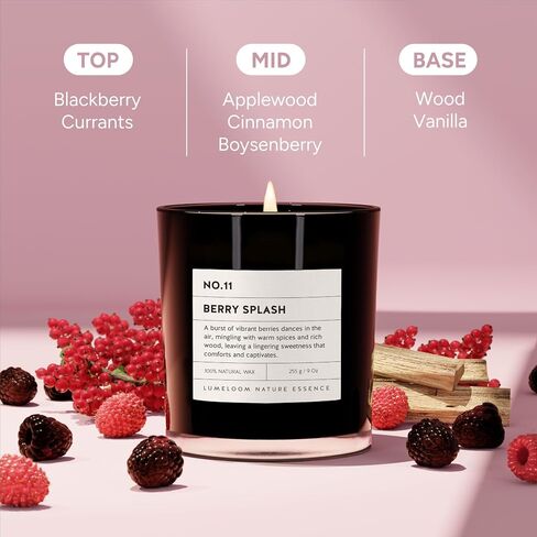 Sweet Cinnamon, Apple, Clove Scented Candles, 14.5oz, Large 3-Wick Soy Wax Candles for Home Scented, Long Lasting Cinnamon Scent Candle, Women Gift Ideas, Cinnamon Roll Candle Gifts for Women in Kuwait