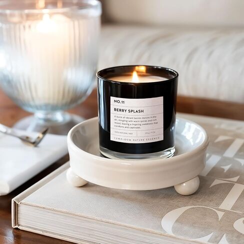 Sweet Cinnamon, Apple, Clove Scented Candles, 14.5oz, Large 3-Wick Soy Wax Candles for Home Scented, Long Lasting Cinnamon Scent Candle, Women Gift Ideas, Cinnamon Roll Candle Gifts for Women in Kuwait