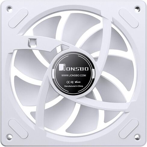 JONSBO ZA-360W PC Case Fan,All(3)-in-One,Single Frame Unit with 3x120mm ARGB,PWM, Silent Computer Fan with 4-Sides Infinity Mirror 2400RPM,Aluminum Nameplate,28mm Thick White in Saudi Arabia