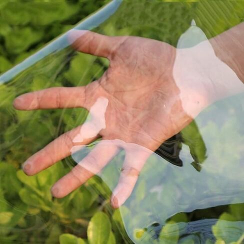 Clear Tarp 2.6' x 5' Clear Tarps Heavy Duty Water Resistant,14Mil Thickened Transparent Tear Resistant PVC Vinyl Tarpaulin Enclosurewith Grommets and Reinforced Edges for Patio,Porch and Outdoor in Saudi Arabia