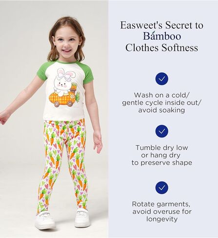 Toddler Boys Girls Pajamas Soft Bamboo Viscose Short Sleeve Top and Pants Summer 2 Piece PJs Set in Saudi Arabia