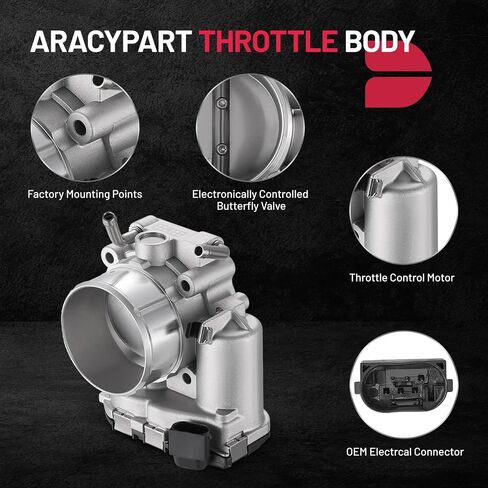 BDFHYK Throttle Body Assembly Compatible with Dodge Attitude 2012-2014, Hyundai Accent 2012-2019, Hyundai Veloster 2012-2017, Kia Rio 2012-2018 Replaces 35100-2B300, 35100-2B320, 35100-2B340 in Saudi Arabia